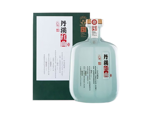 绍兴丹溪黄酒回收丹溪8年红曲黄酒750mL 2瓶礼盒装行情价格