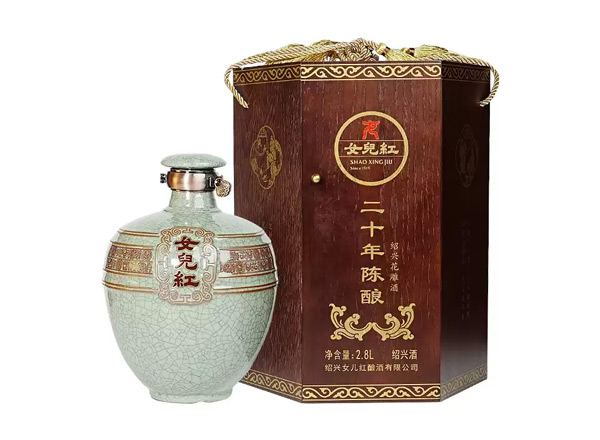 绍兴女儿红绍兴黄酒回收女儿红二十年陈酿20年花雕酒2.8L坛装礼盒行情价格