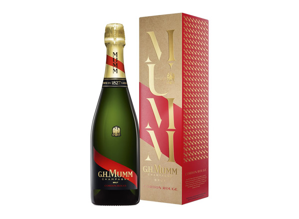 绍兴玛姆香槟回收风尚版玛姆红带香槟起泡酒G.H. Mumm Cordon Rouge Brut